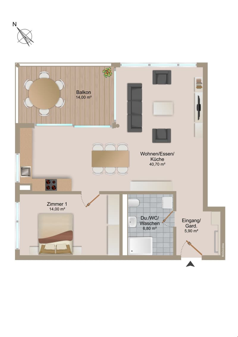 BELLiSSA - Moderne 2.5-Zimmerwohnung (11)