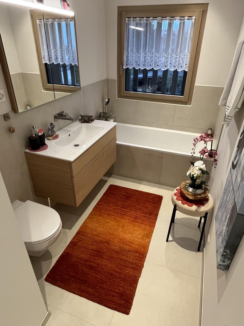 Appartement de 4,5 pièces à valeur neuve avec grand balcon (vue sur la montagne et le lac) et 2 places de parking en sous-sol. (16)