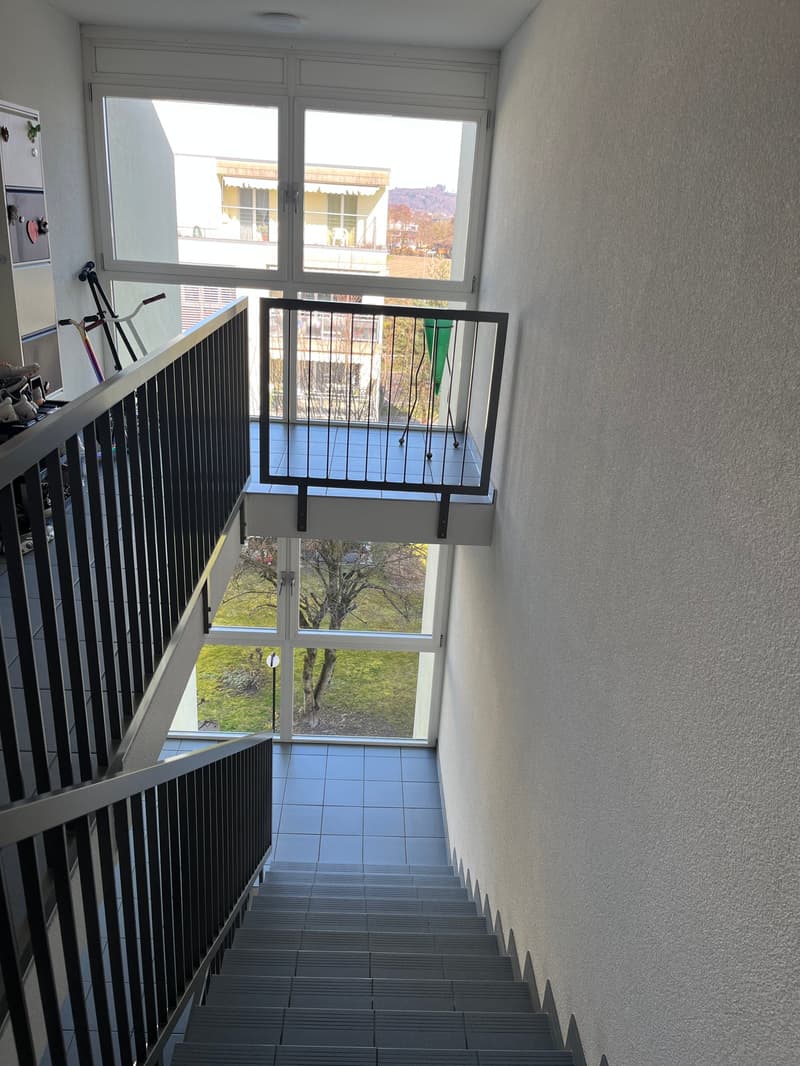 Sonnige 4.5-Zimmer Attikawohnung mit grosser Terrasse und Parkplatz in der Tiefgarage. (3)