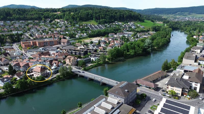 Mehrfamilienhaus mit 4 Wohnungen an schönster Lage direkt an der Aare. (1)