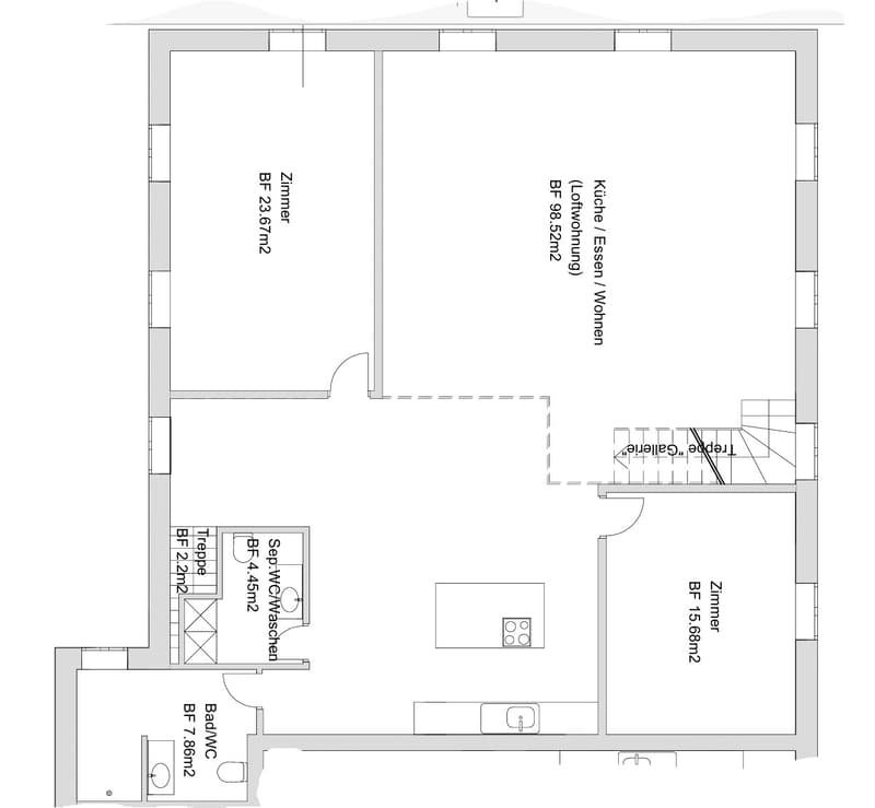Erstvermietung durch Totalsanierung-Grosszügige 3.5-Zimmer-Dachwohnung mit Galerie (3)