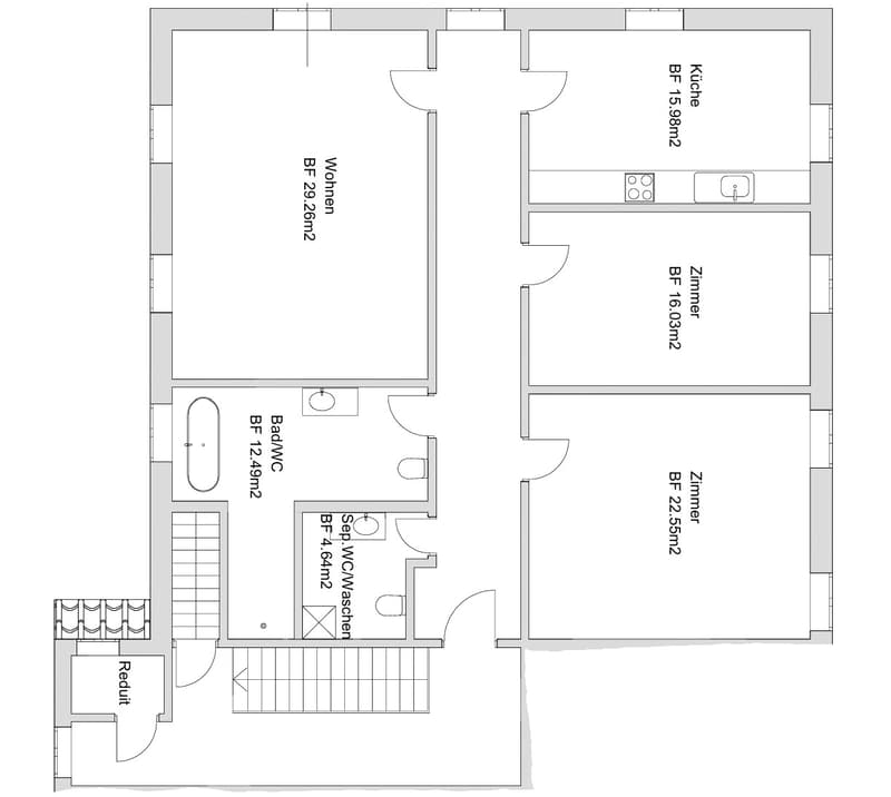 Erstvermietung nach Totalsanierung – Helle 3-Zimmer-Wohnung im Obergeschoss (5)
