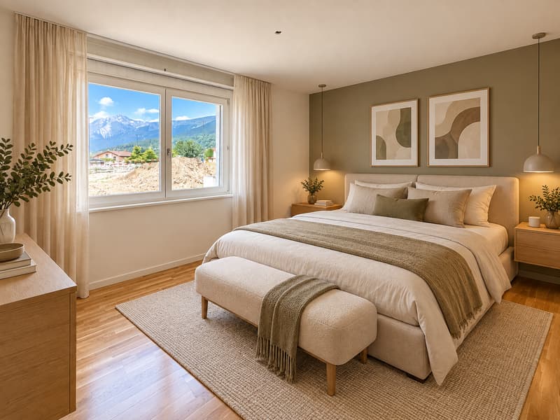 Charmant appartement de 4,5 pièces avec vue sur les montagnes à Grimisuat (10)