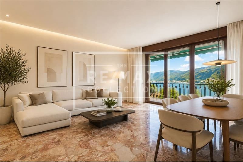 Raffinierte Wohnung mit herrlichem Blick auf den Luganersee (1)