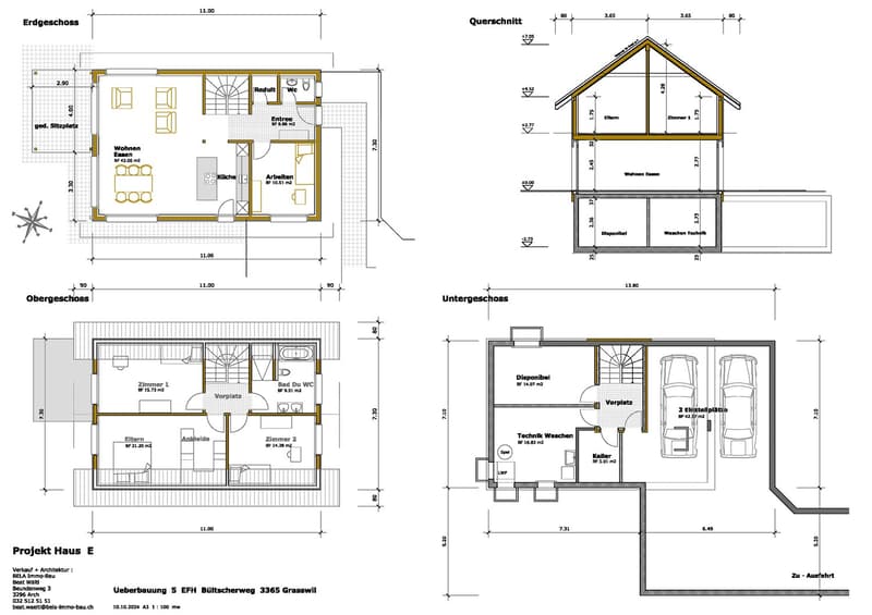 Neubau von 5 EFH mit inkl. je 2 Einstellhallenplätze ab1'060'000 Sfr. (8)