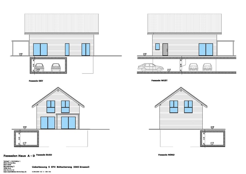 Neubau von 5 EFH mit inkl. je 2 Einstellhallenplätze ab1'060'000 Sfr. (5)
