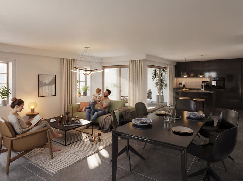 Appartement 3.5 pièces -- Un cocon dans un écrin de verdure (6)