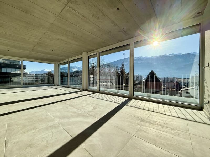 Magnifique Attique 4,5 panoramique avec terrasse de 55 m2 sud-est