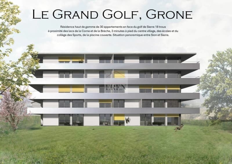 Appartement 3,5 pièces sud-est en rez de chaussée à Grône (12)