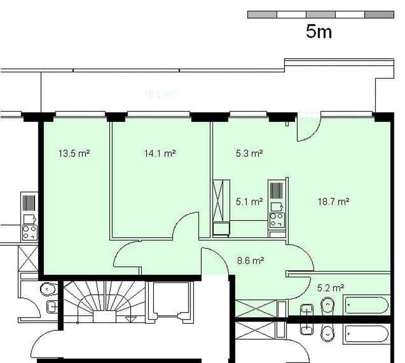 Appartement superbe avec balcon spacieux dans un quartier calme (6)