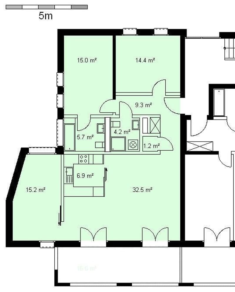 Moderne Wohnung mit Aussicht ins Grüne (9)
