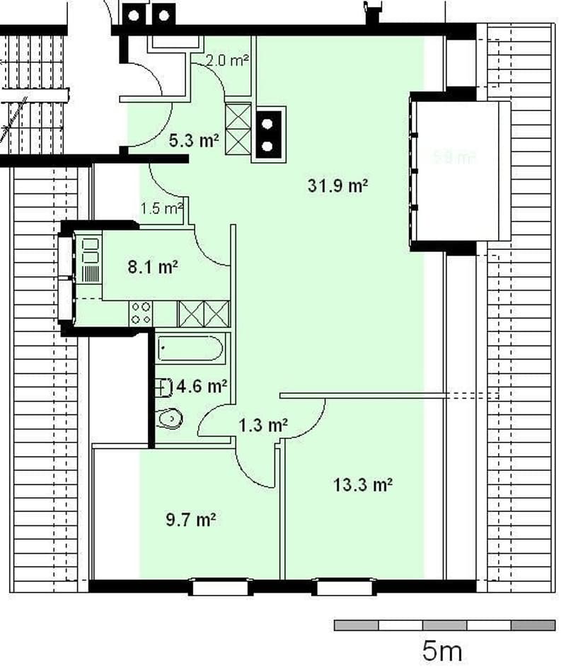 Charmante 3.5-Zimmer-Dachwohnung mit Cheminée in Bonstetten (2)