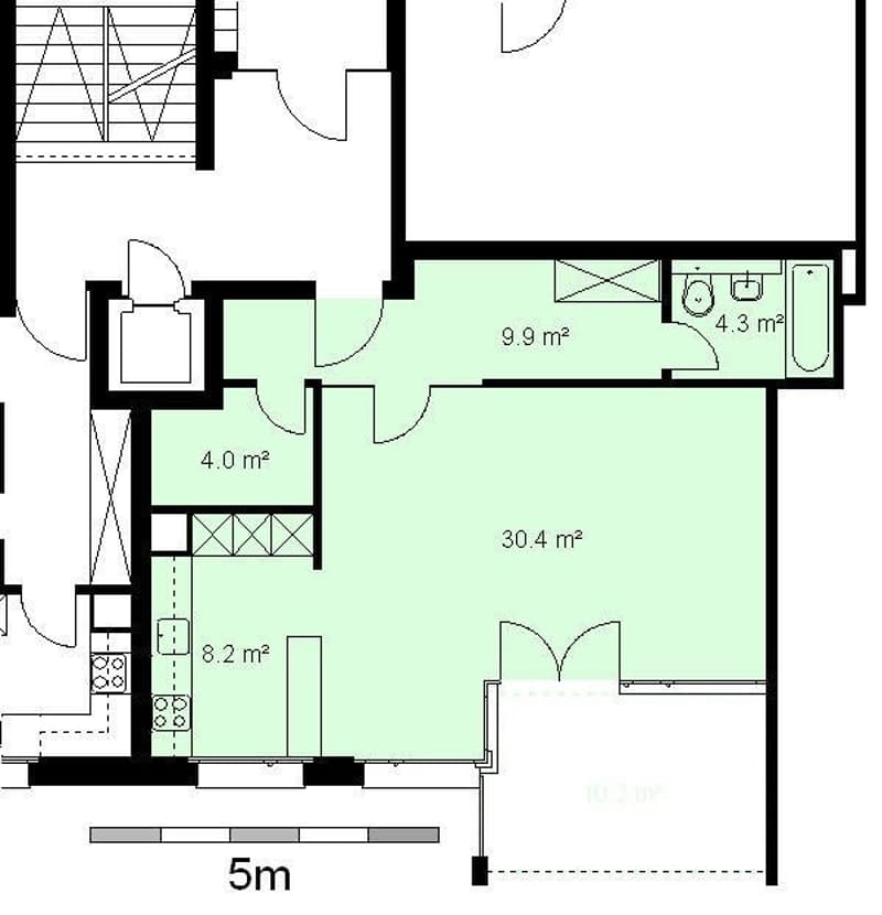 1.5 Zimmerwohnung an ruhiger Wohnlage in der Nähe der Forchbahn (7)