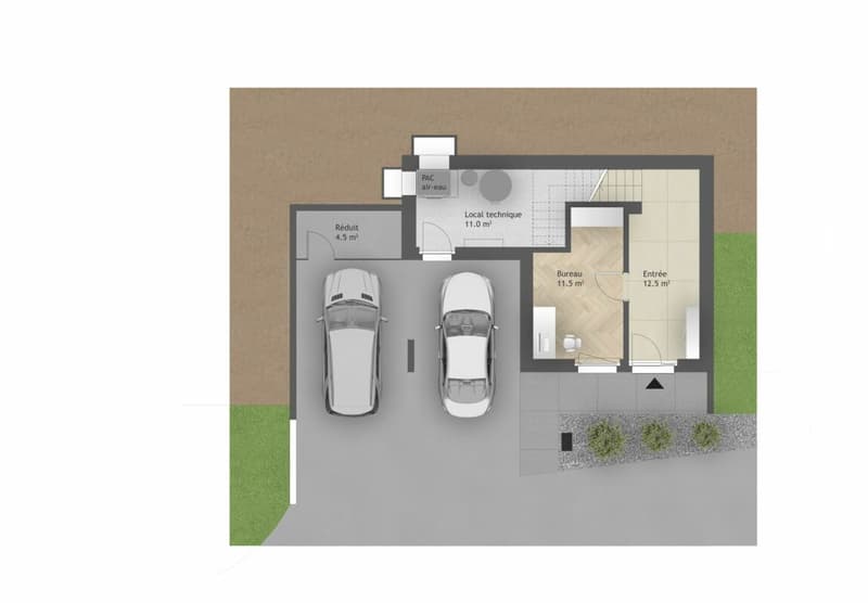 Villa individuelle 5.5 pièces à Corminboeuf - Lot B (3)
