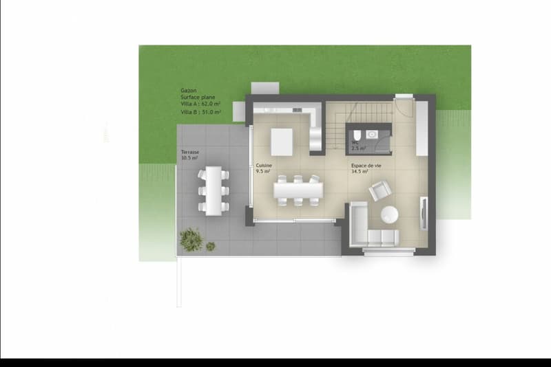 Villa individuelle 5.5 pièces à Corminboeuf - Lot B (4)