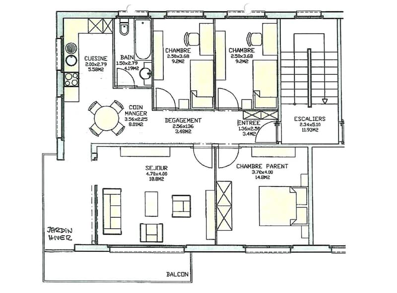 Charmant appartement 4.5 pièces avec jardin à Chippis (13)