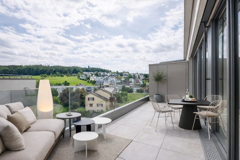 Penthouse first-time occupancy in Wil SG. Light, space and two terraces with city views (2)