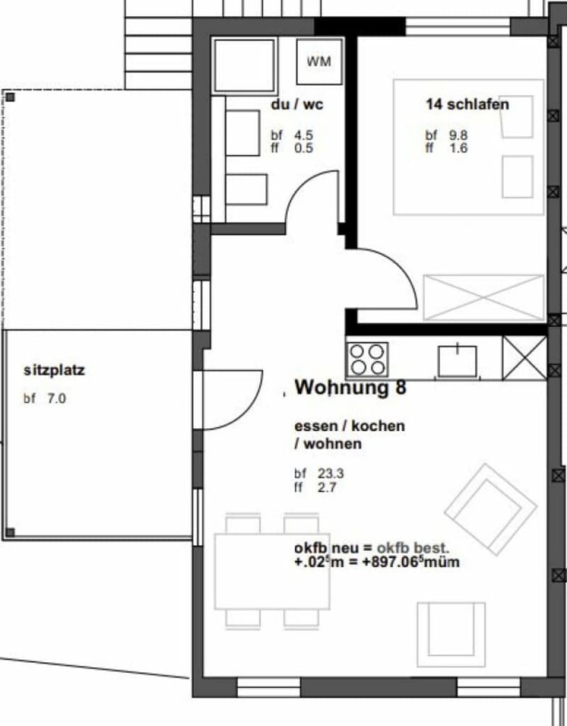 Geräumige 2.5 Zi-Wohnung mit Terrasse (8)