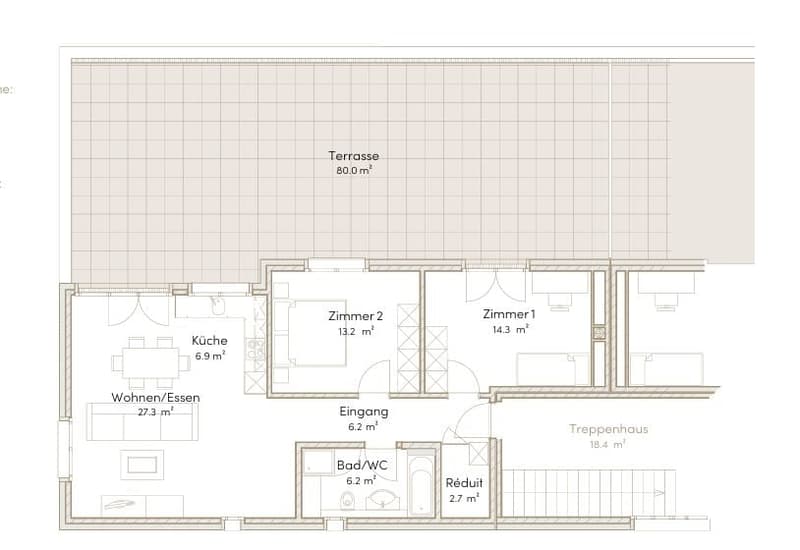 3.5 Zimmer Attika Wohnung (2)