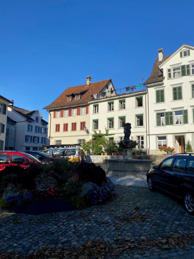 Schönes, erhabenes Haus mit schönem, grossem Platz