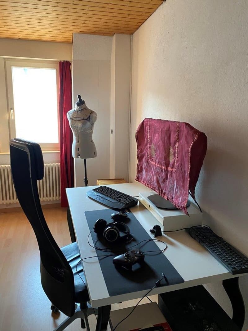 Hübsche, helle und grosszügige Zimmer in der ganzen Wohnung