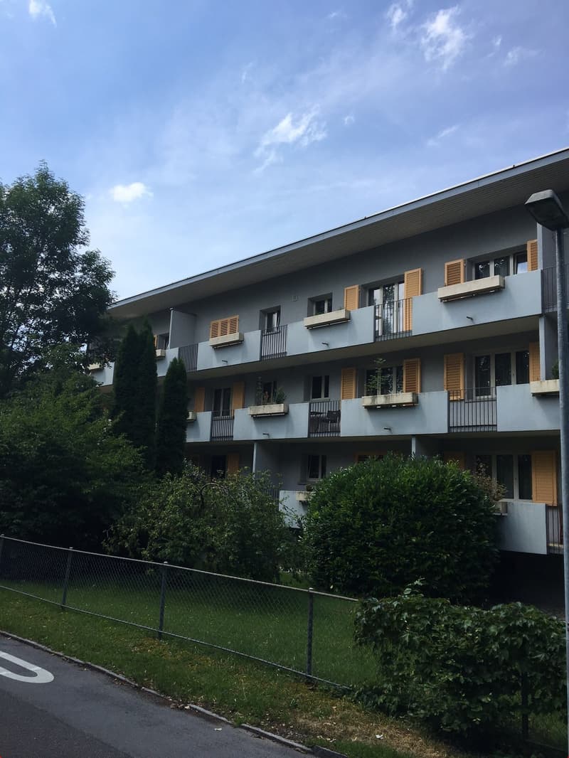Hausanblick mit grossem Garten und Grillplatz