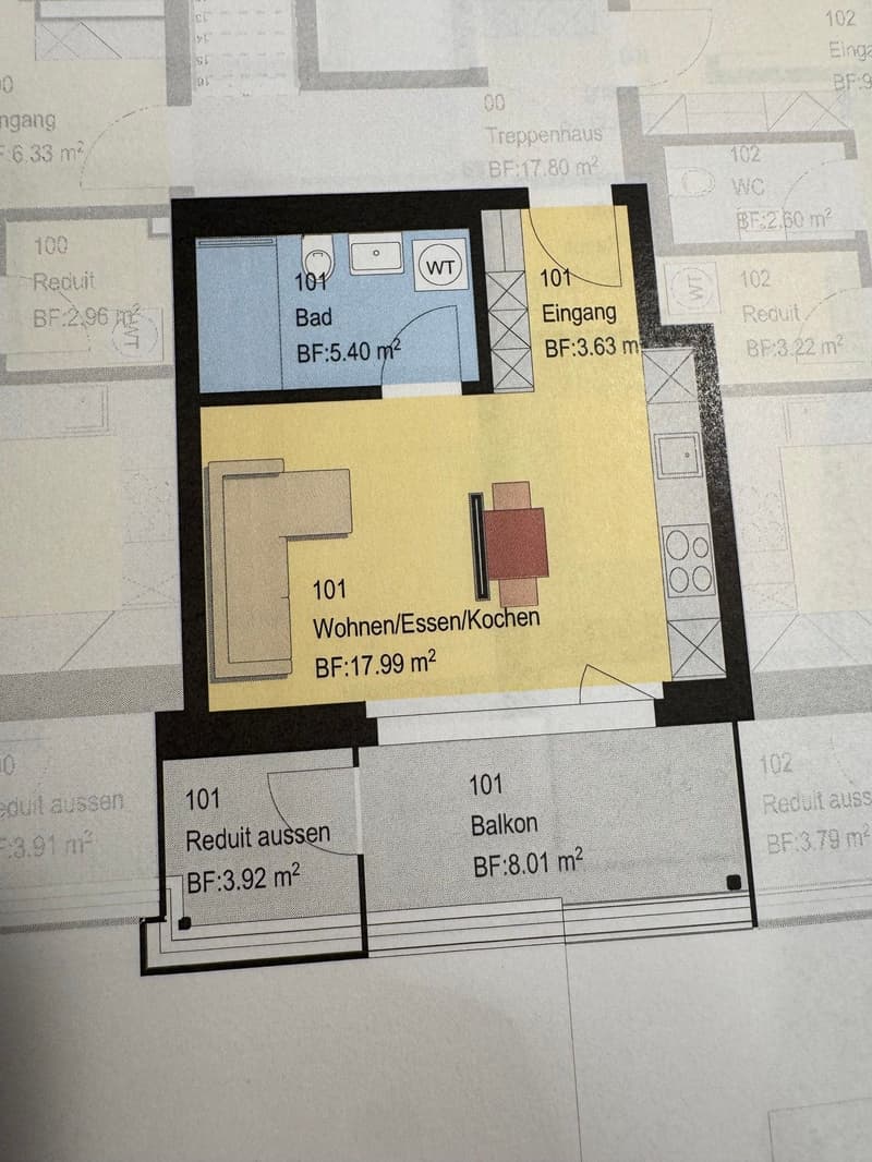 Ab 15.8./1.9. - Moderne, tolle 1.5 Zi Wohnung mit 30 BGF und grossem Balkon 12 m2 (16)