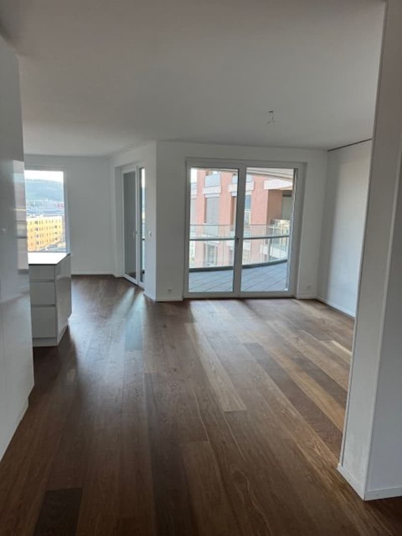 Ab 1.10. - Stylische 3.5 Zi Whg mit 95 m2 mit grosser Loggia 35 m2, im 8. Stock (2)