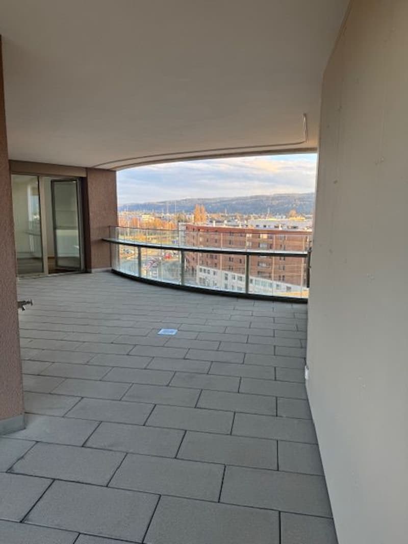 Ab 1.10. - Stylische 3.5 Zi Whg mit 95 m2 mit grosser Loggia 35 m2, im 8. Stock (9)