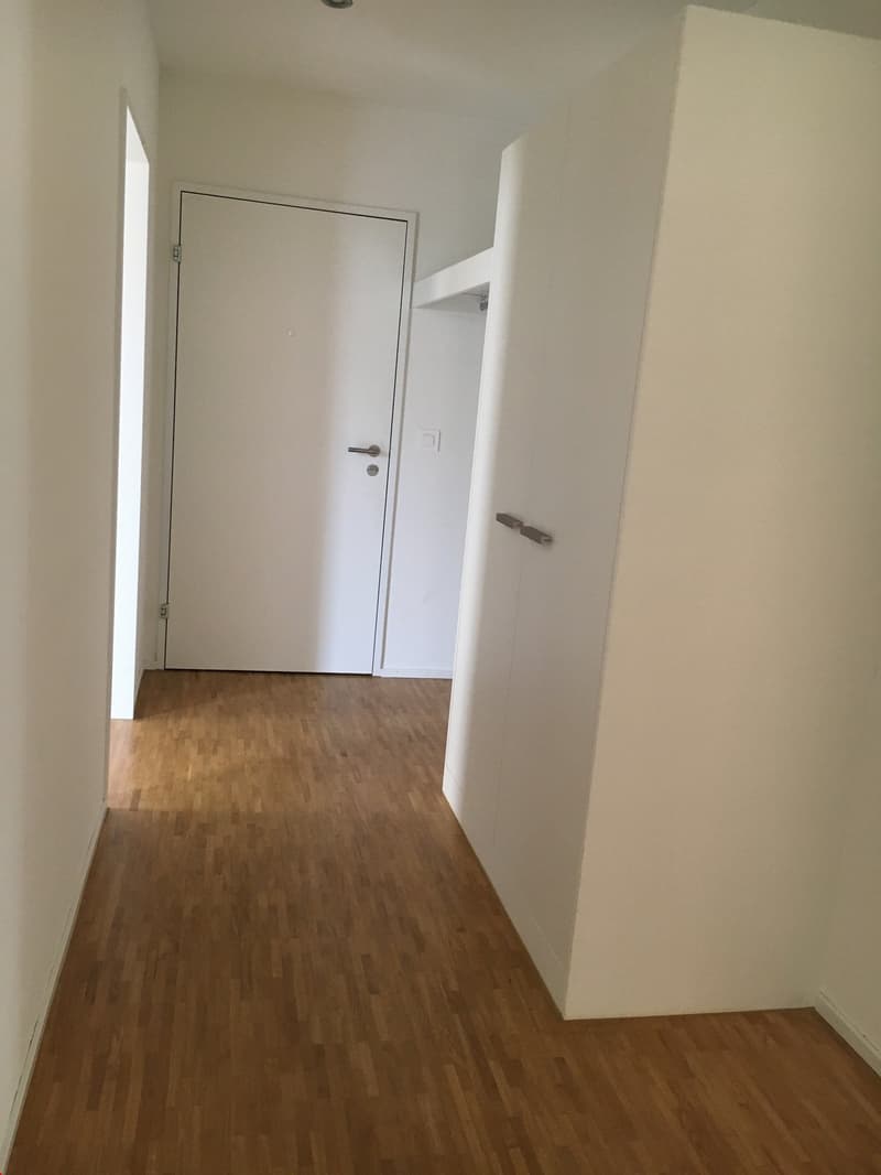 Tolle Einbaukästen und Garderobe im Eingangsbereich