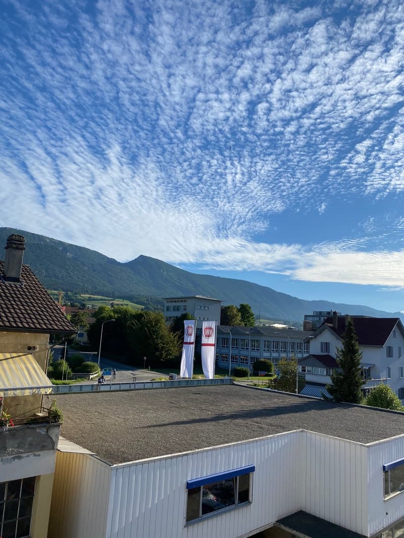 Fernsicht auf alle Seiten von der Wohnung aus