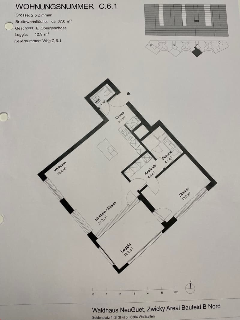 Grundriss der tollen Wohnung