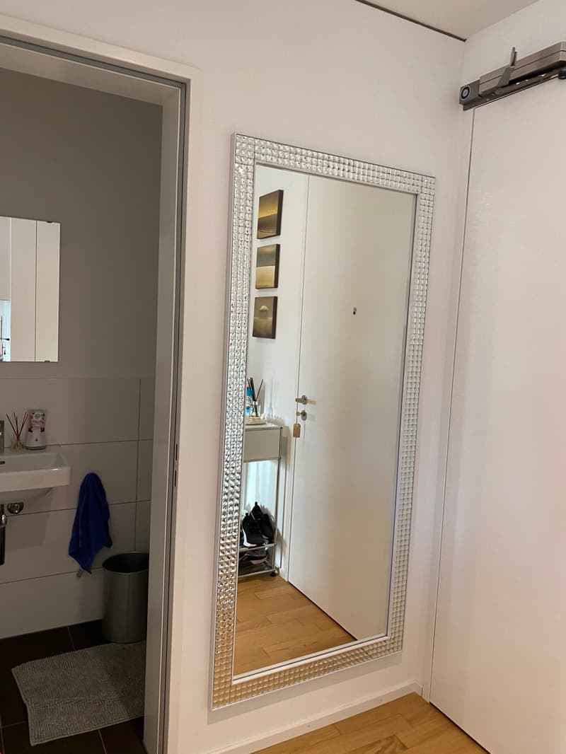 Schöner Eingangsbereich mit Garderoben Einbauschrank und separatem Gäste WC