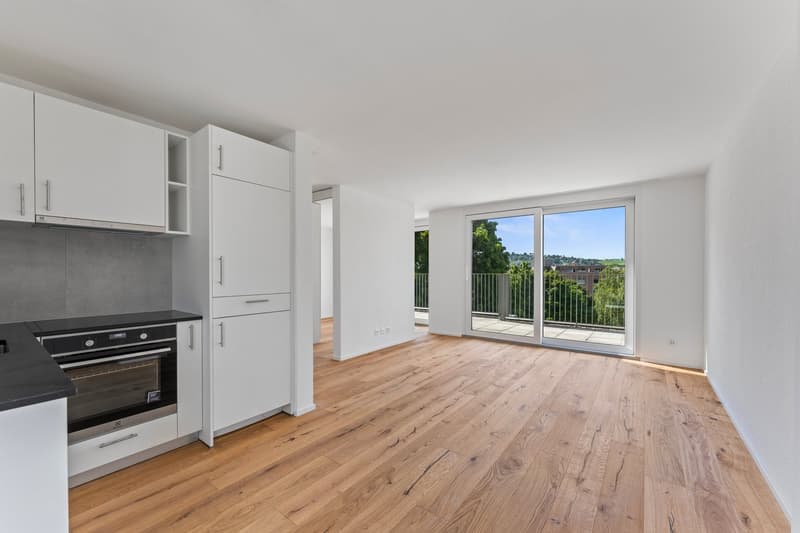 Moderne 2.5-Zimmer-Attikawohnung mit zwei grosszügigen Terrassen in Nidau (1)
