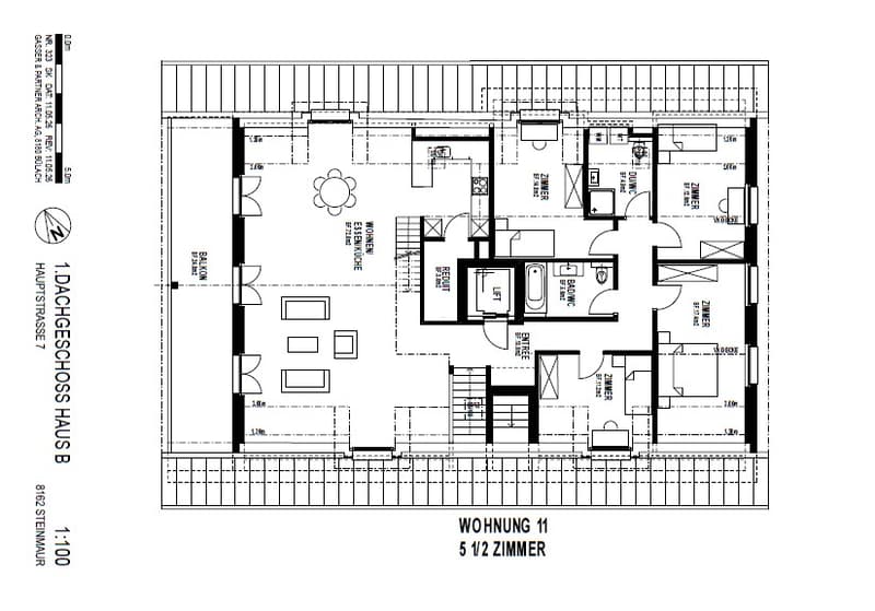 Moderne 5.5-Zimmer-Dach-Maisonette-Wohnung mit Balkon in Steinmaur (4)
