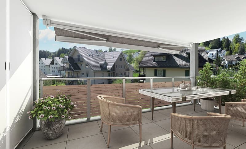 Neubauprojekt «Zum Ghöch», 4.5-Zimmerwohnung mit gedecktem Balkon (3)