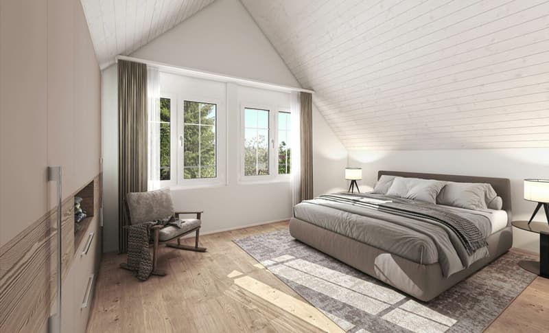 Neubauprojekt «Zum Ghöch», Grosszügige 4.5-Zimmer-Dachwohnung (2)