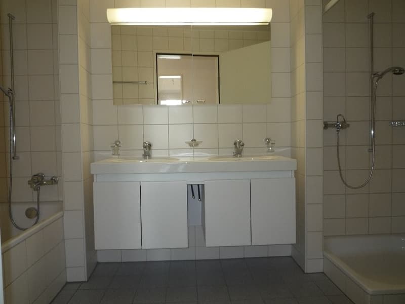 Badezimmer (das Bild entspricht dem Ausbaustandard)