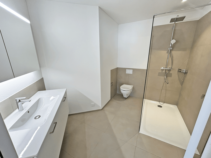 Dusche / WC - Musterwohnung