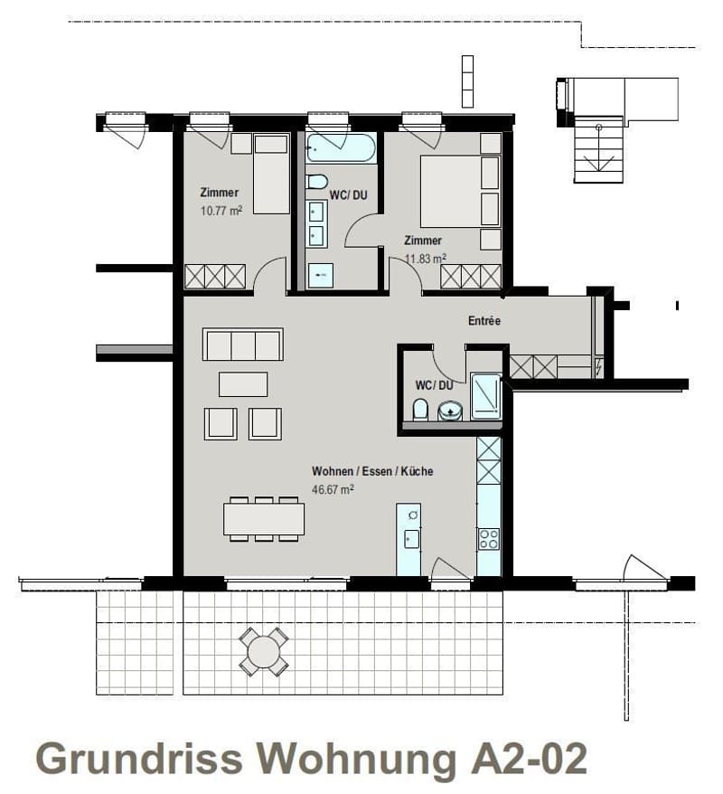 Tolle Gartenwohnung mit Blick ins Grüne! (7)