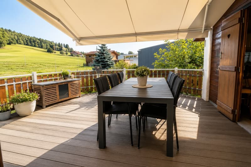 Charmant chalet individuel de 5 pièces avec 3 garages et magnifique jardin – Prez-vers-Siviriez (3)