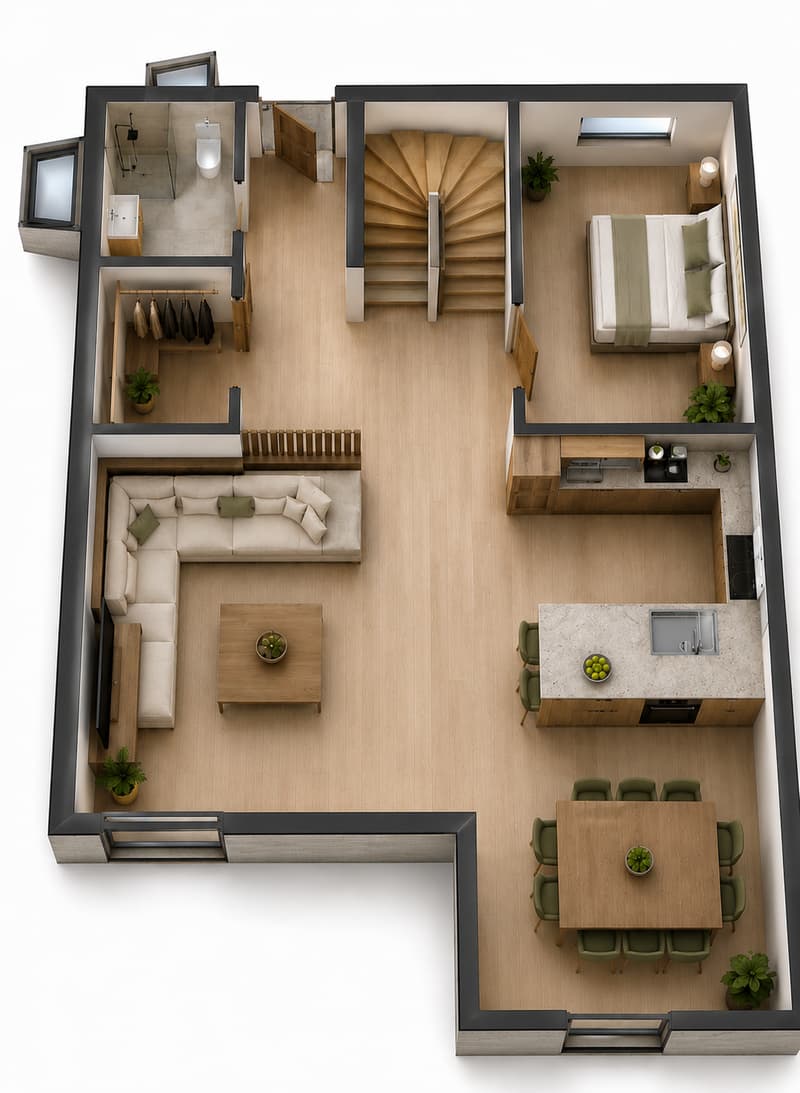 Magnifiques villas mitoyennes neuves de 5.5 pièces à vendre sur plan à Chénens (FR) (4)