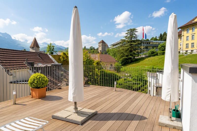 Wohnen über den Dächern des Löwen Center Luzern - Exklusive Maisonette-Attika Wohnung, 190m2 (13)