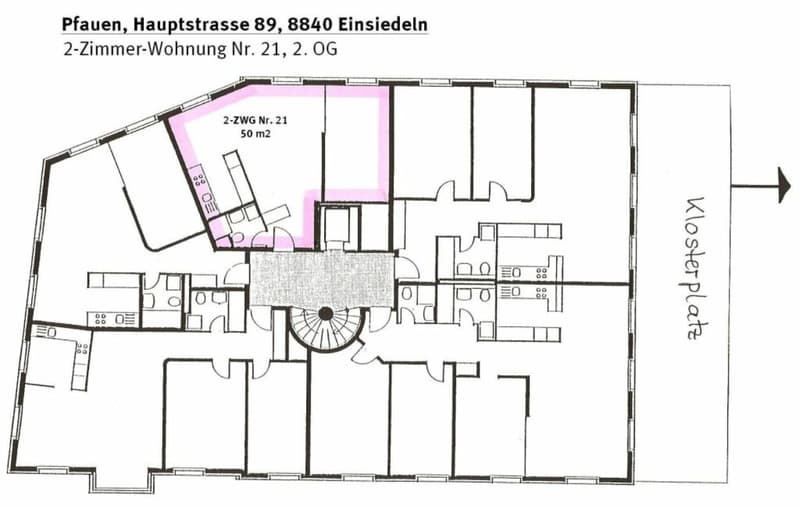 Zentrale 2-Zimmer-Wohnung am Klosterplatz zu vermieten (9)