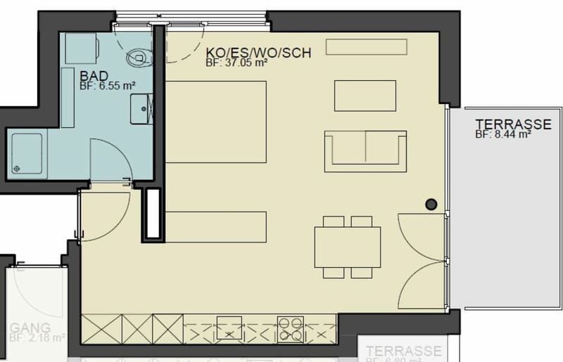 Moderne 1.5-Zimmerwohnung (5)
