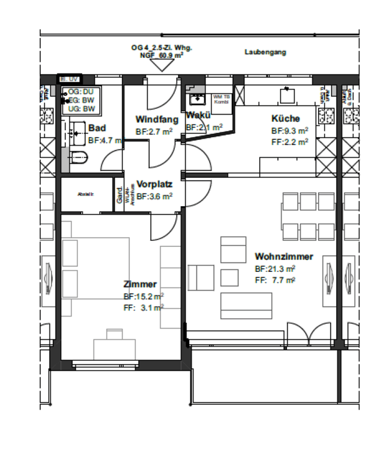 Helle 2.5 Zimmer-Wohnung an ruhiger Lage in Stadtnähe (8)