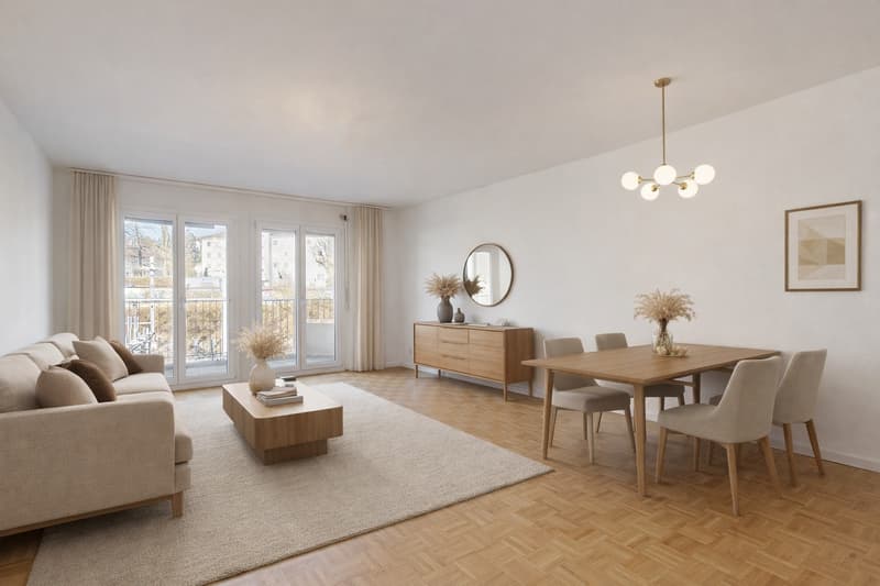 Appartements rénovés - 4.5 pièces Rue Marcello, Fribourg (1)