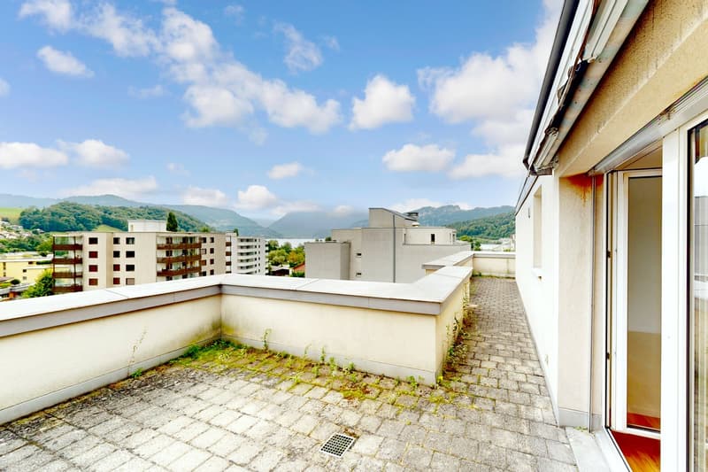 Dachwohnung mit grosser Terrasse und grossartiger Aussicht! (3)