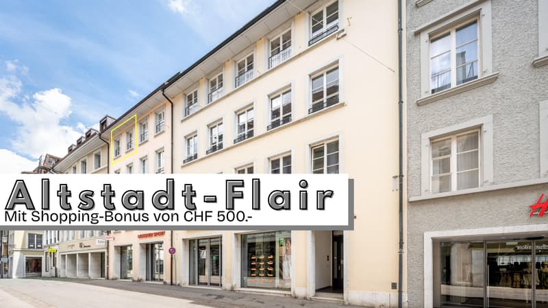 Modernisierte Wohnung im Herzen von Solothurn. Einrichtungsgutschein dazu. (1)