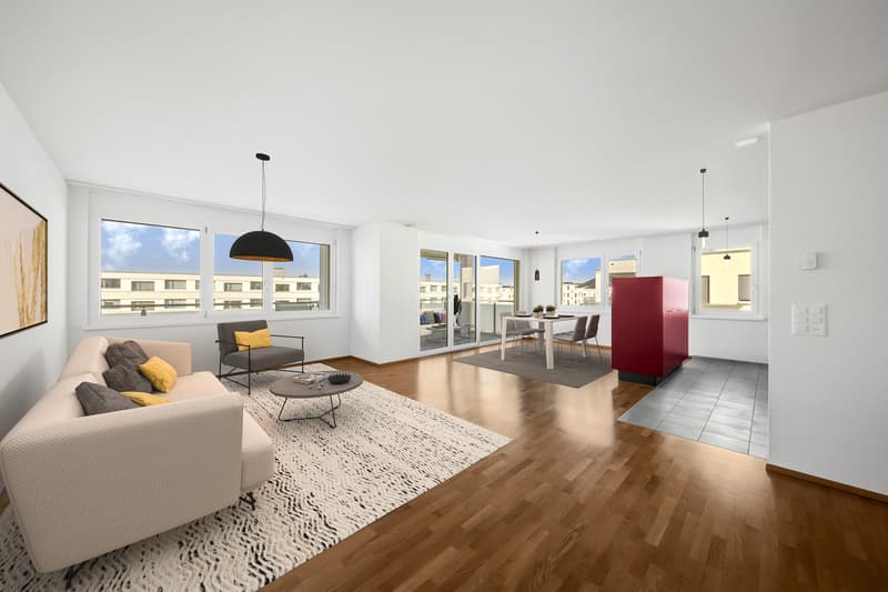 Grosszügige Wohnung mit sonnigem Gartensitzplatz (2)